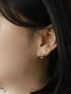 Mini Heart Cubic Earring Gold - SOSOO - BALAAN 4