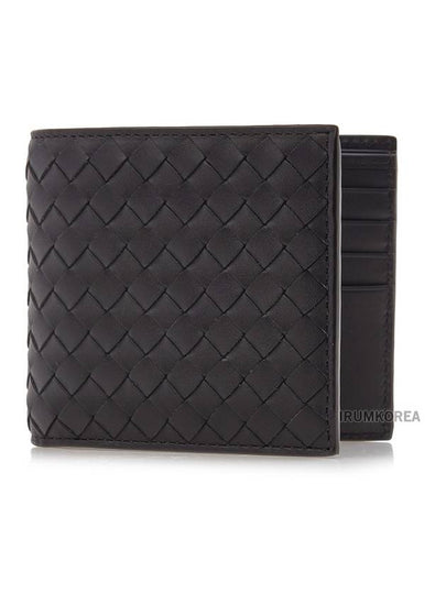 Men's Intrecciato Half Wallet Brown - BOTTEGA VENETA - BALAAN 2