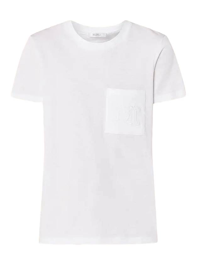 Papaya Logo Short Sleeve T Shirt White - MAX MARA - BALAAN 1