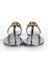 Marmont leather flip flops - GUCCI - BALAAN 3