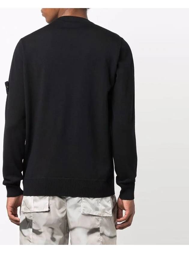 Light Wool Crewneck Knit Top Navy - STONE ISLAND - BALAAN 4