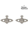 Mini Bas Relief Earrings Silver - VIVIENNE WESTWOOD - BALAAN 3