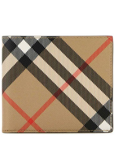 Check Half Wallet Beige - BURBERRY - BALAAN 2