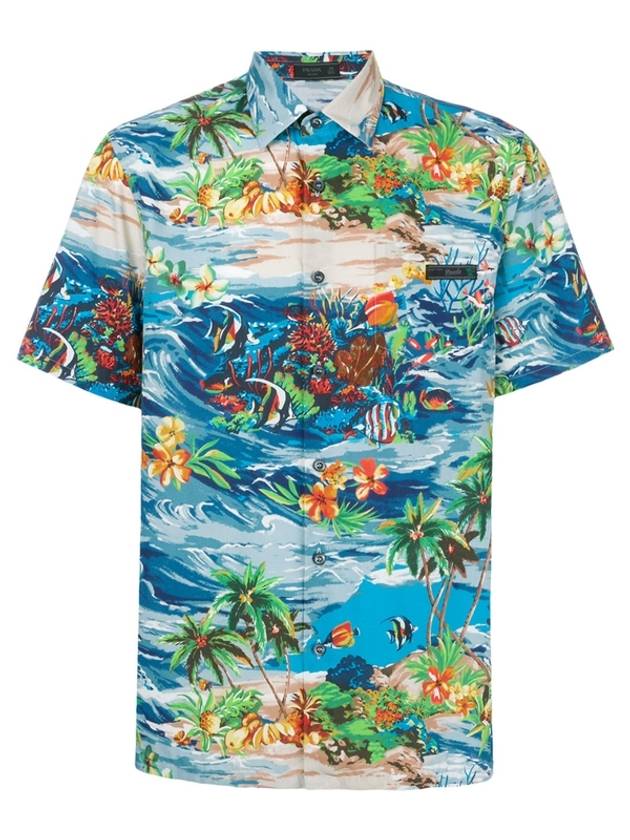 Hawaiian Shirt UCS304 1QAA F0013 - PRADA - BALAAN 1