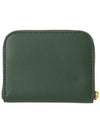 Ella Bio Small Zipper Card Wallet Green - TORY BURCH - BALAAN 3