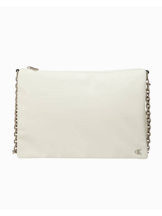 Jeans Micro Monogram Chain Shoulder Bag Ivory - CALVIN KLEIN - BALAAN 1