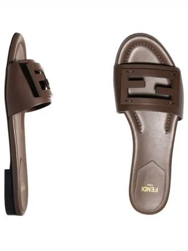 Baguette leather slides - FENDI - BALAAN 1