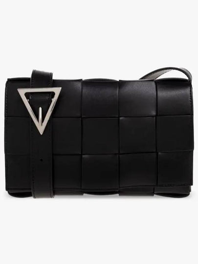 Urban Leather Crossbody Cassette Black Silver - BOTTEGA VENETA - BALAAN 2