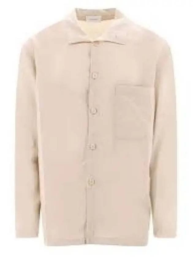 Silk Blend Long Sleeve Shirt Beige - LEMAIRE - BALAAN 2