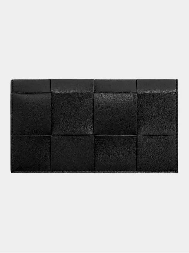 Black long wallet pouch 701456 D725 - BOTTEGA VENETA - BALAAN 3