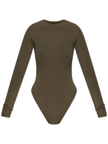 ENTIRE STUDIOS Long Sleeve Bodysuit, Women's, Green - ENTIRE STUDIOS - BALAAN 1