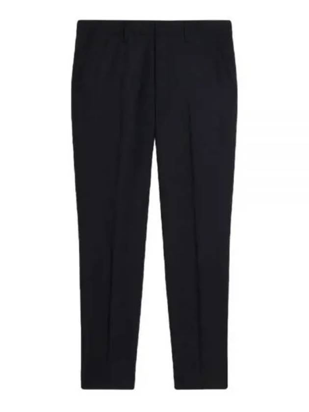 Virgin Wool Chino Straight Pants Black - AMI - BALAAN 2