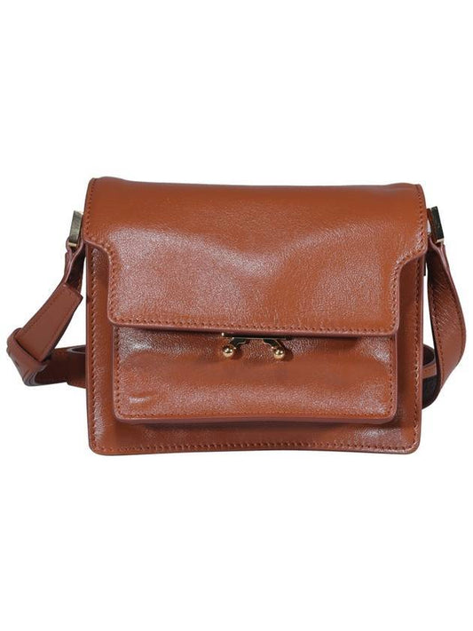 Trunk Mini Shoulder Bag Brown - MARNI - BALAAN.