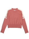 Color block signature knit PINK WOMAN - MALBON GOLF - BALAAN 2