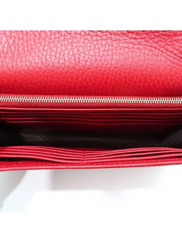 510314 Red color GG interlocking leather WOC long wallet and crossbag - GUCCI - BALAAN 6