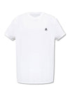 Men's Logo Cotton Crew Neck Short Sleeve T-Shirt White - MOOSE KNUCKLES - BALAAN 1