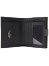 Gancini Leather Half Wallet Black - SALVATORE FERRAGAMO - BALAAN 5