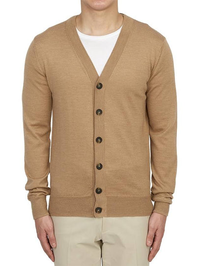 Samuel V-Neck Wool Cardigan Beige - A.P.C. - BALAAN 2