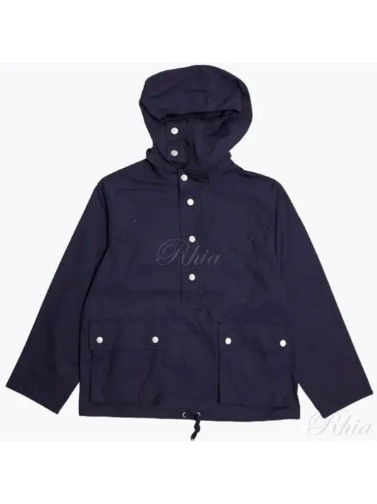 Cotton Nylon Poplin Strap Smoke NCOS OW 3 Navy Jacket - NIGEL CABOURN - BALAAN 1