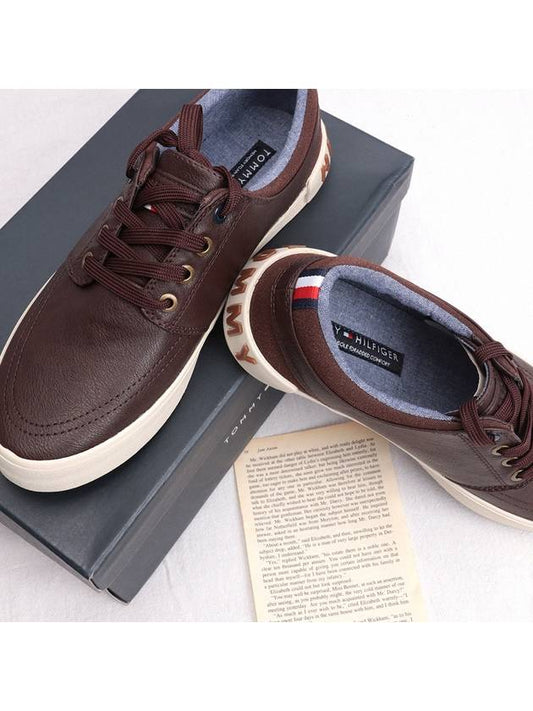 Men's sneakers dark brown REXIN - TOMMY HILFIGER - BALAAN 1