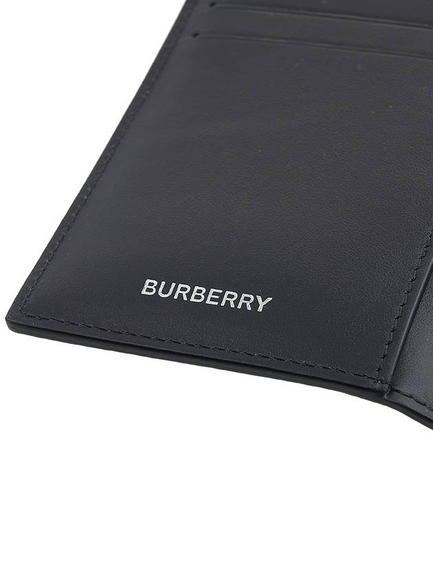 Checked Leather Passport Wallet Beige - BURBERRY - BALAAN 9