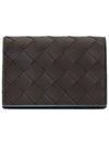 Intrecciato Flab Card Wallet Brown - BOTTEGA VENETA - BALAAN 2