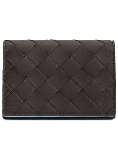 Intrecciato Flab Card Wallet Brown - BOTTEGA VENETA - BALAAN 2