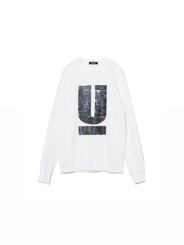 Undercover Men s White 30TH Anniversary U Logo Sweatshirt UCZ9814 - UNDERCOVER - BALAAN 7