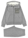 Moncler Junior 12 14 Hooded Zip Up Tracksuit Gray - MONCLER - BALAAN 1