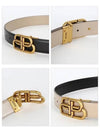 BB Logo Double-Sided Belt Black - BALENCIAGA - BALAAN 4