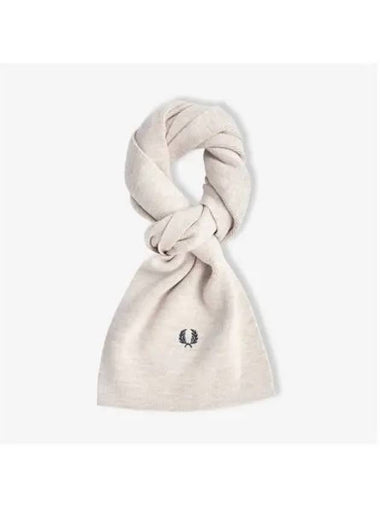 Fred Perry Classic Merino Wool Scarf Porridge CFPU2438140 X23 - FRED PERRY - BALAAN 1