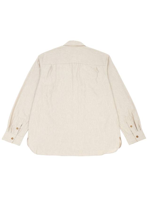 Malo Logo Cotton Long Sleeve Shirt Beige - A.P.C. - BALAAN 3