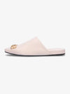 Women's BB Logo Leather Cozy Slippers Sand - BALENCIAGA - BALAAN 2