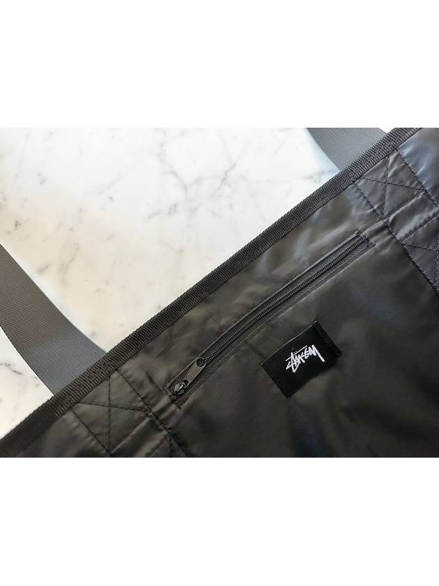 Logo Nylon Tote Bag Black - STUSSY - BALAAN 7