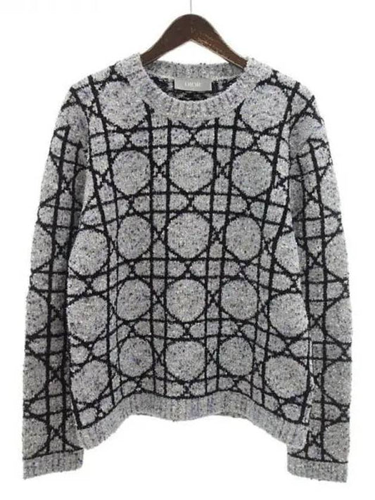 Cotton Cashmere Knit Top Grey - DIOR - BALAAN 2