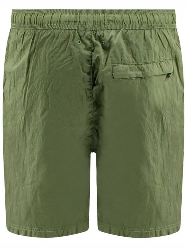 Embroidered Logo Swim Shorts Khaki - STONE ISLAND - BALAAN 3