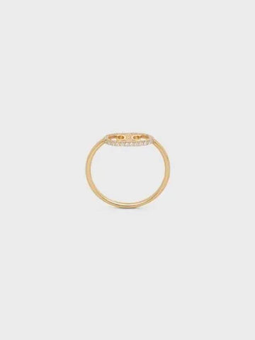 Maillon Triomphe Diamonds Ring Gold - CELINE - BALAAN 1