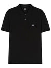 Stretch Piquet Regular Polo Shirt Black - CP COMPANY - BALAAN 1