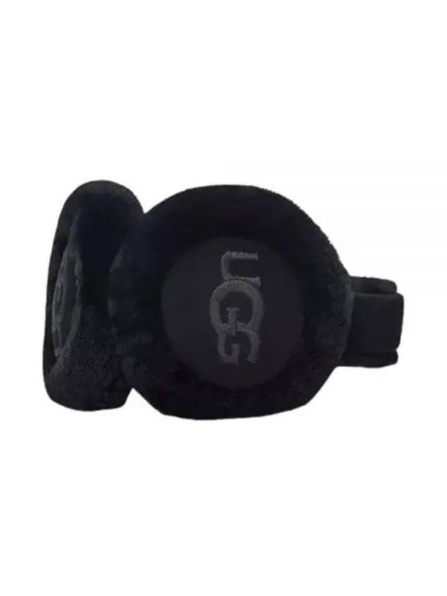 Sheepskin Embroidery Earmuff Black - UGG - BALAAN 2