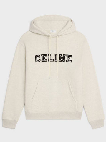 RY032649W 02BL loose hoodie cotton fleece - CELINE - BALAAN 1