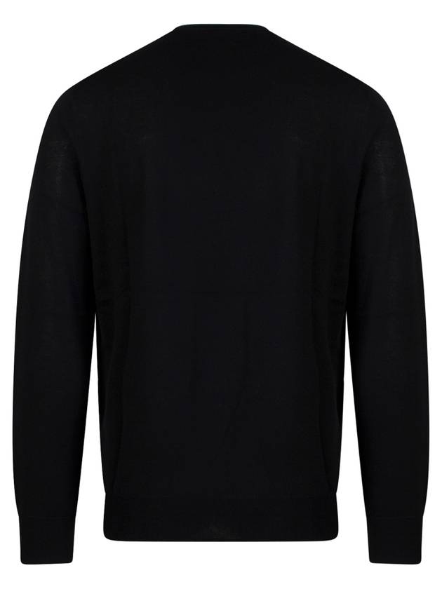 Logo Crew Neck Wool Knit Top Black - POLO RALPH LAUREN - BALAAN 3