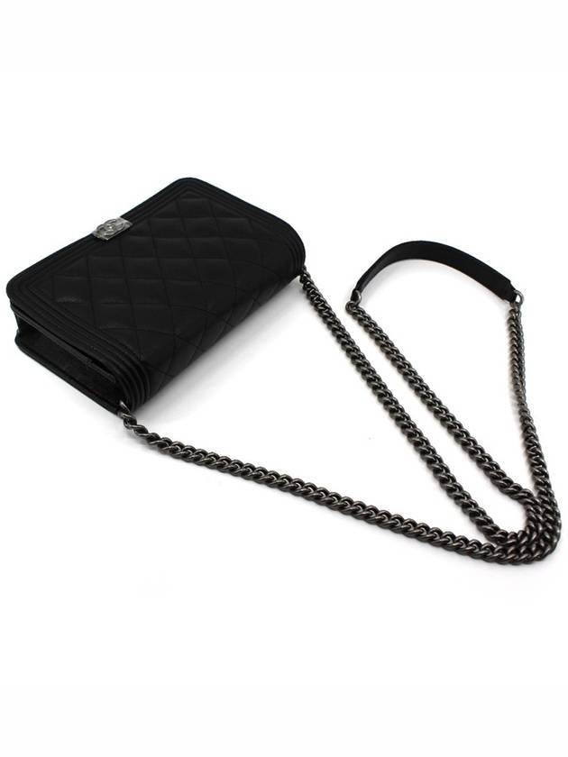 CH Boy Caviar WOC Black Silver Plate CH42BG081 - CHANEL - BALAAN 8