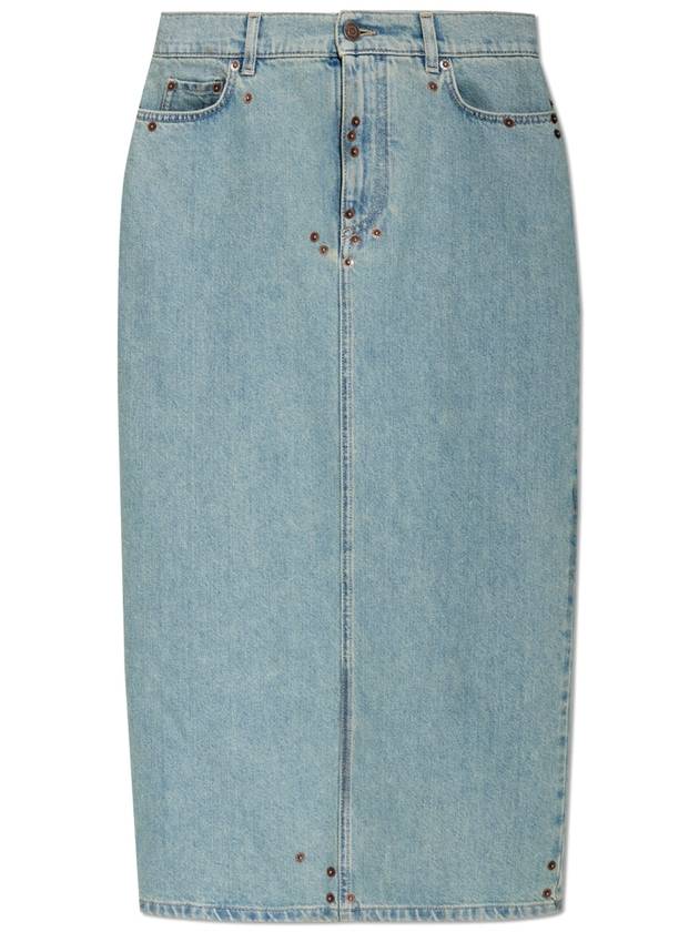 Moschino Denim Skirt, Women's, Blue - MOSCHINO - BALAAN 1