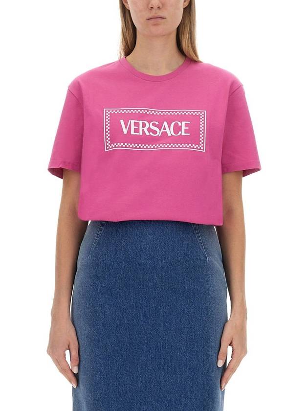 Long Sleeve T-Shirt 10118821A085732PO60 Waterlily Withe - VERSACE - BALAAN 2