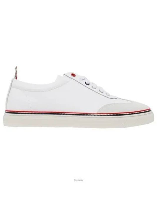 RWB Cupsole Rubber Calfskin Trainer Sneakers White - THOM BROWNE - BALAAN 2