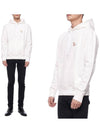 Chillax Fox Patch Classic Hoodie Ecru - MAISON KITSUNE - BALAAN 3