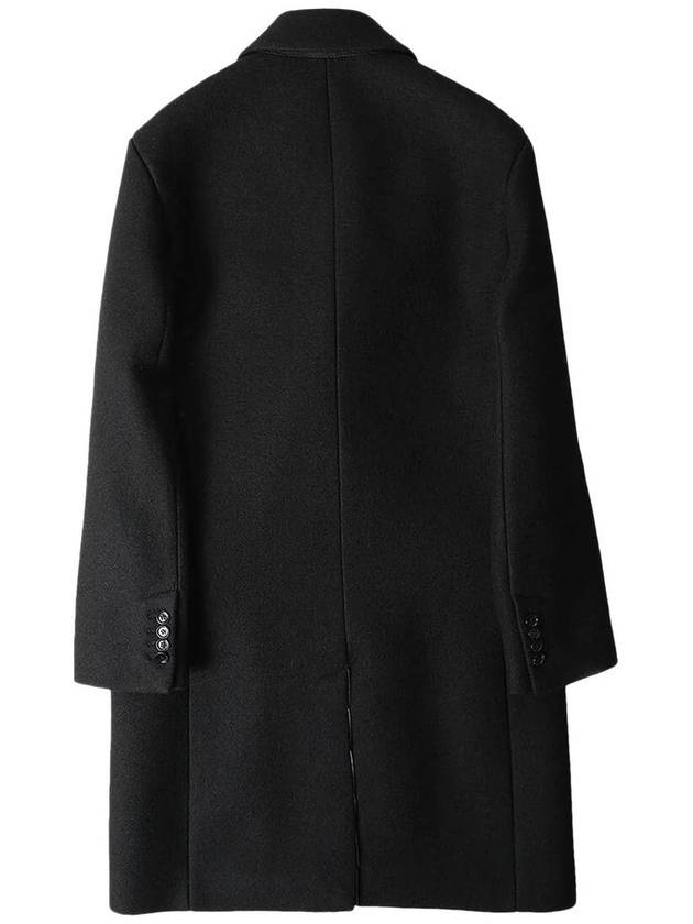 Crossover Wool Double Coat Black - AMI - BALAAN 3