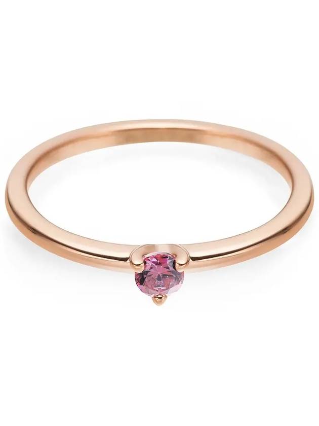 Solitaire Ring Rose Gold Plated Pink - PANDORA - BALAAN 4