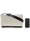 Ombra Color Block Zippered Leather Shoulder Bag Black White - JIL SANDER - BALAAN 7