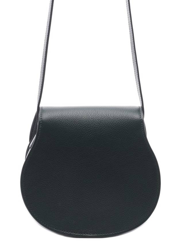 Marcie Saddle Small Grained Leather Cross Bag Dark Green - CHLOE - BALAAN 5